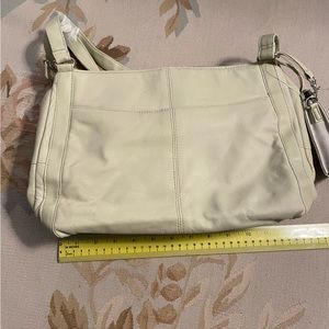 Cabin creek almond leather purse
